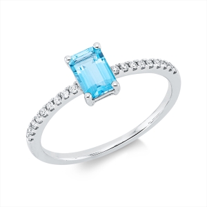 Ring 4er-Krappe 18 kt WG