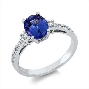 Ring 4er-Krappe 18 kt WG