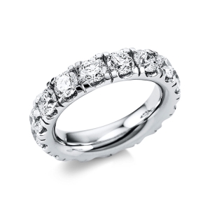 Infinity Memoire Ring  18kt Weißgold mit 5,18ct Diamanten