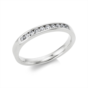 Memoire halb Ring  18kt Gelbgold mit 0,21ct Diamanten