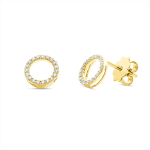 Ohrstecker 18 kt GG Kreis