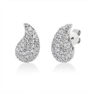 Pavé Ohrstecker  14kt Weißgold mit 1,90ct Diamanten