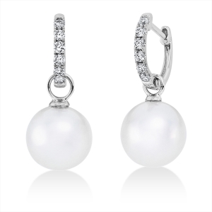 Ohrschmuck  18kt Weißgold mit 0,22ct Diamanten