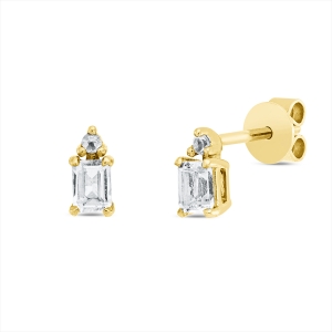Ohrstecker 4er-Krappe 18 kt GG