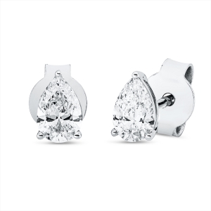 Solitaire Ohrstecker 3er-Krappe 18kt Gelbgold GIA 2526883413, GIA 2526930892 mit 0,63ct Diamanten