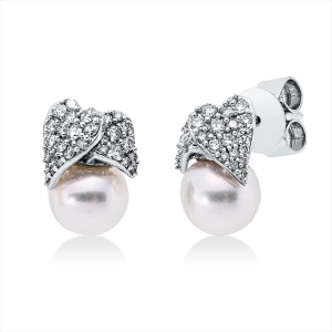 Ohrstecker  18kt Weißgold mit 0,33ct Diamanten