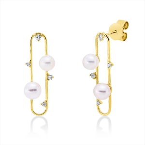 Ohrschmuck  18kt Gelbgold mit 0,15ct Diamanten