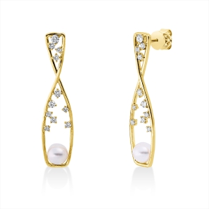Ohrschmuck  18kt Gelbgold mit 0,54ct Diamanten