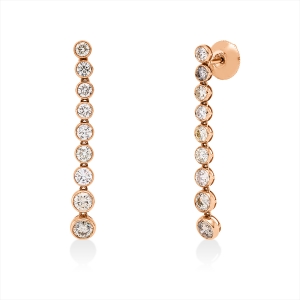 Ohrschmuck Zarge 18 kt RG+WG
