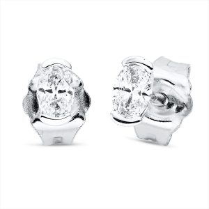 Solitaire Ohrstecker  18kt Weißgold mit 0,21ct Diamanten