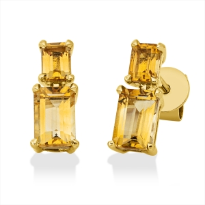 Ohrstecker 4er-Krappe 18 kt GG