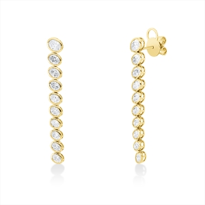 Ohrschmuck Zarge 18 kt GG