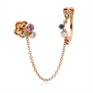 Ohrschmuck Zarge 18 kt RG, Ohrmanschette