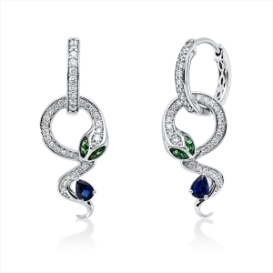 Ohrschmuck 18 kt WG Schlange