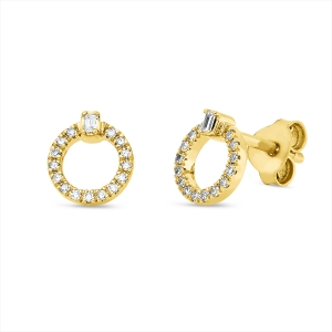 Ohrstecker 18 kt GG Kreis