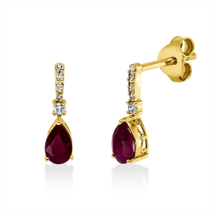 Ohrschmuck 3er-Krappe 18 kt GG Tropfen