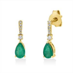 Ohrschmuck 3er-Krappe 18 kt GG Tropfen