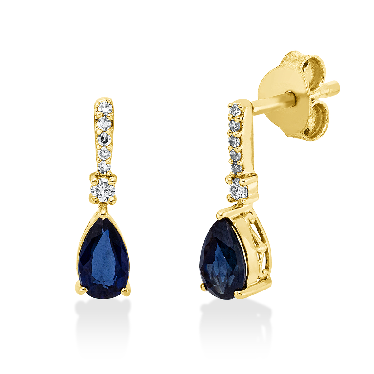 Ohrschmuck 3er-Krappe 18 kt GG Tropfen