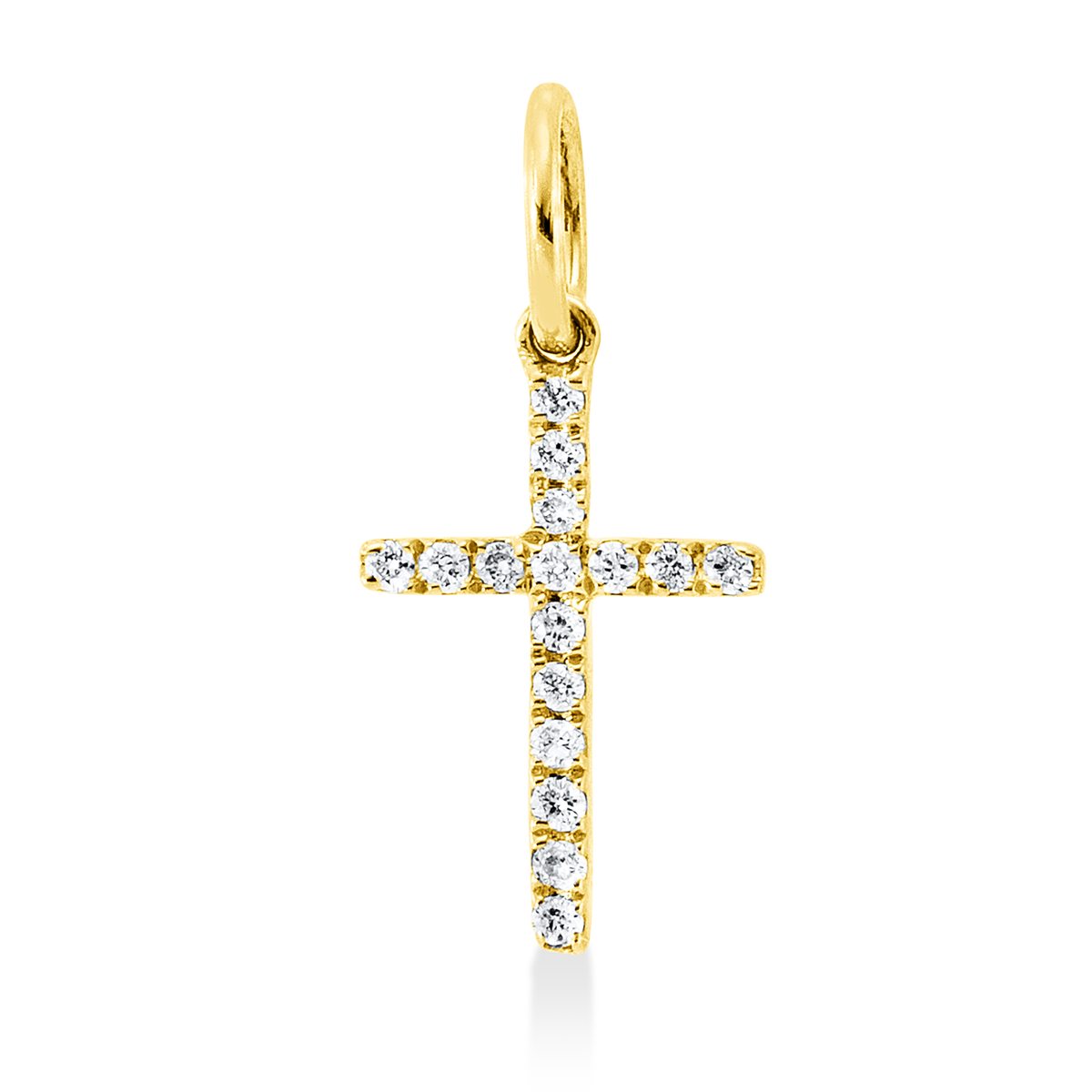 Anhänger 18 kt GG Kreuz, mit Öse