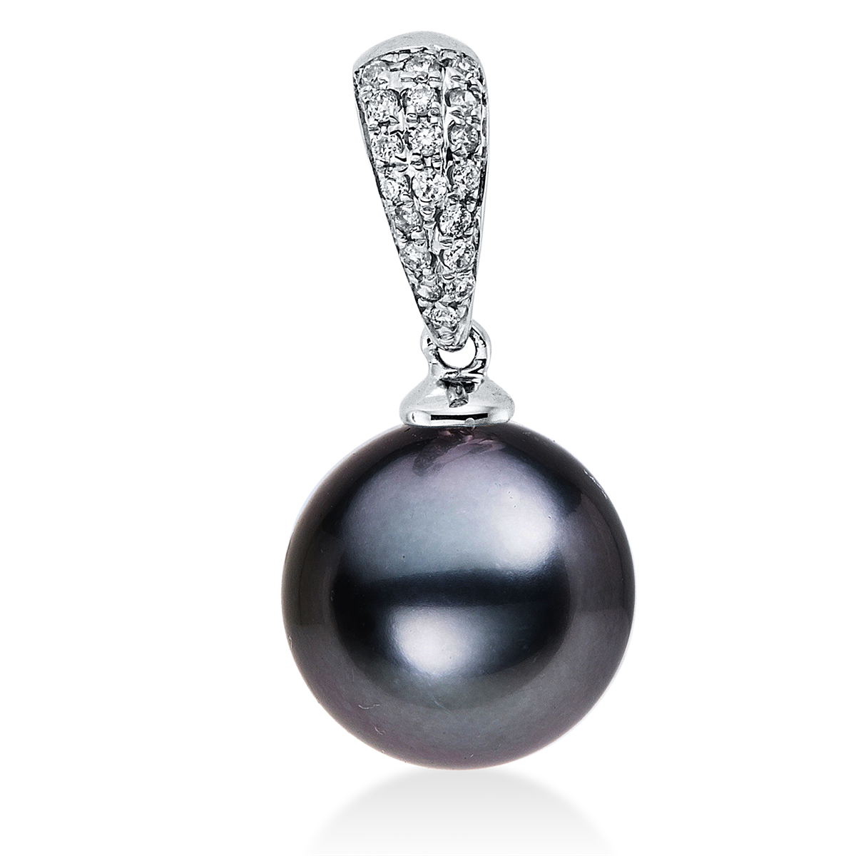 Anhänger  18kt Weißgold mit 0,06ct Diamanten
