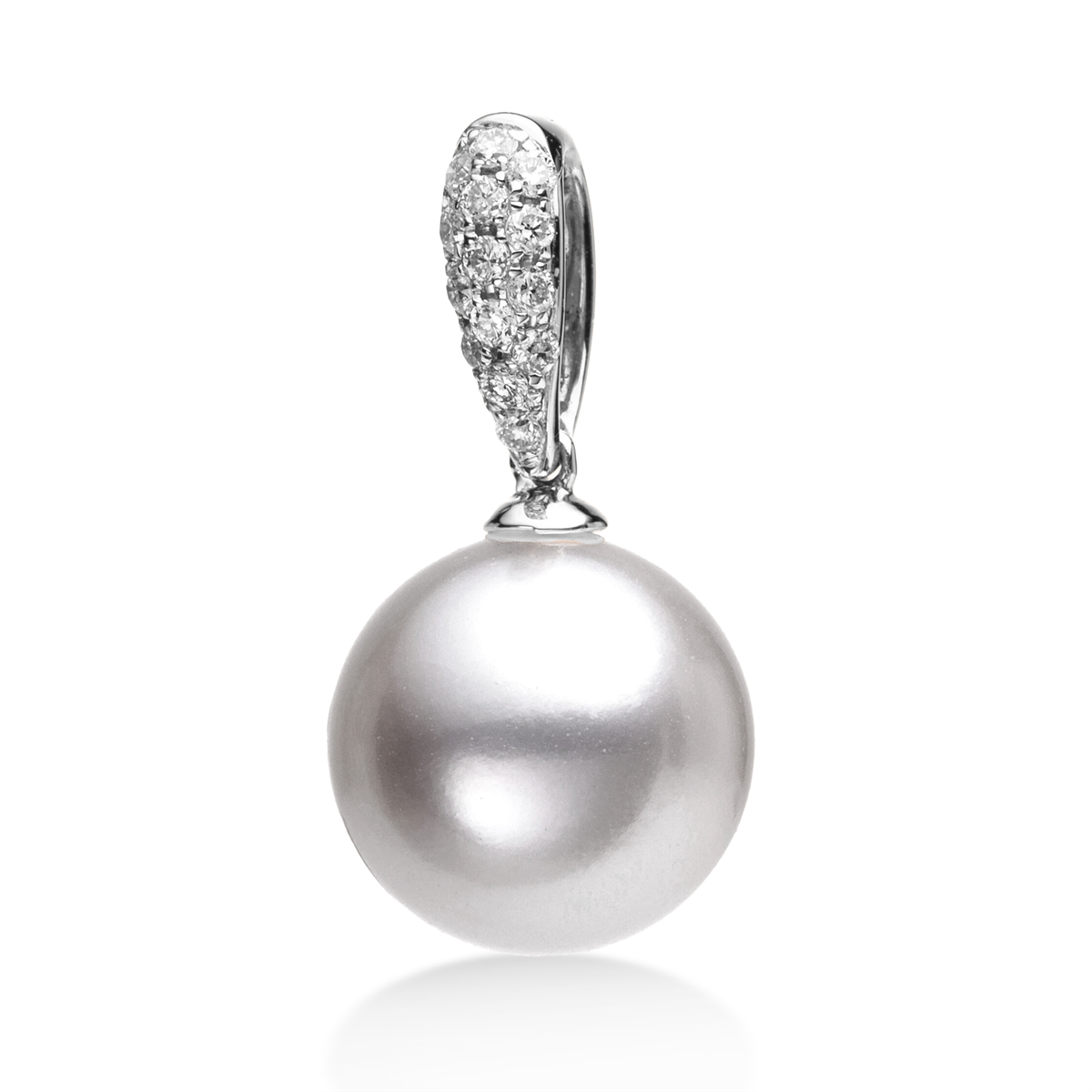Anhänger  18kt Weißgold mit 0,08ct Diamanten