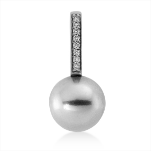 Anhänger  18kt Gelbgold mit 0,04ct Diamanten