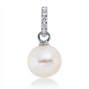 Anhänger  18kt Weißgold mit 0,13ct Diamanten