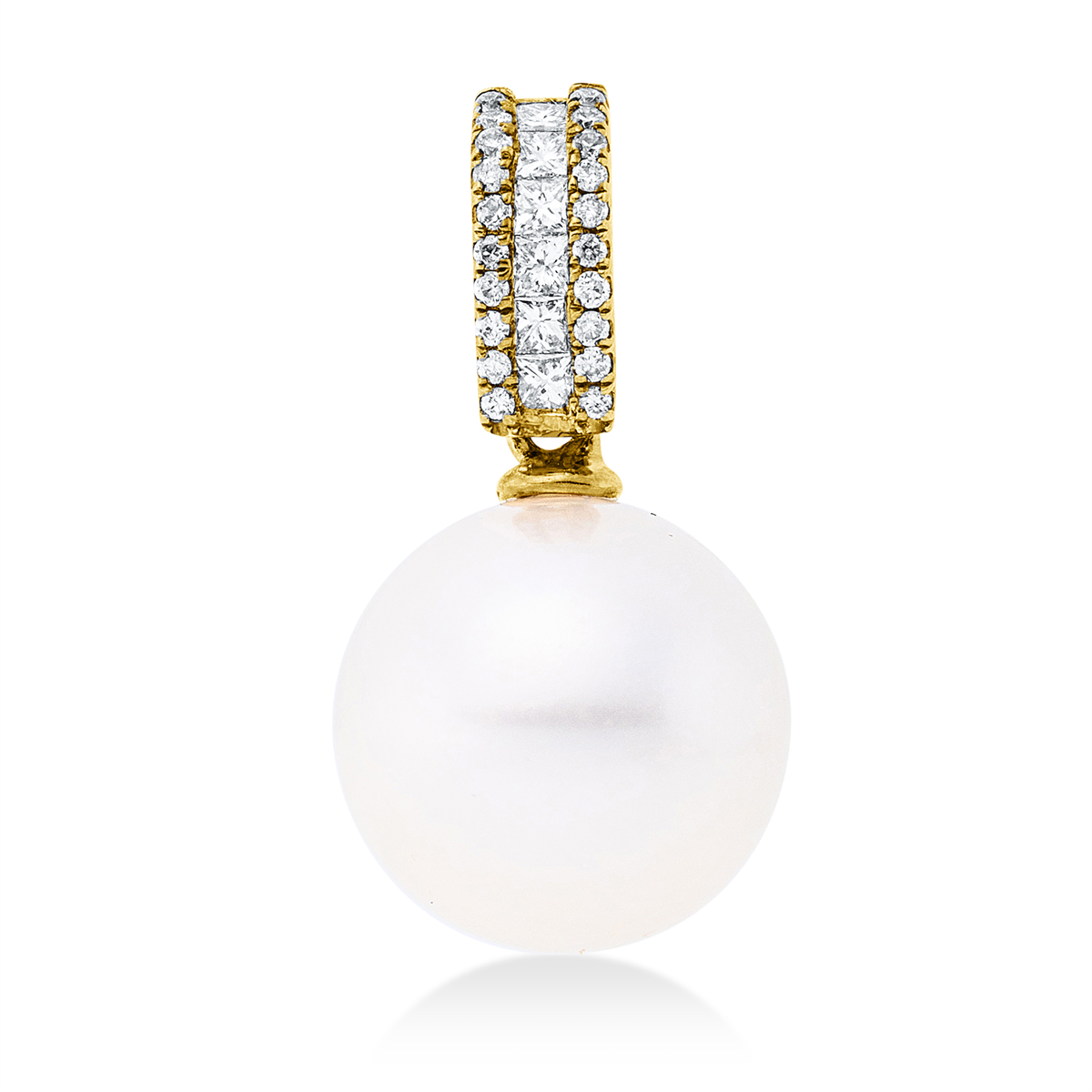 Anhänger  18kt Gelbgold mit 0,17ct Diamanten