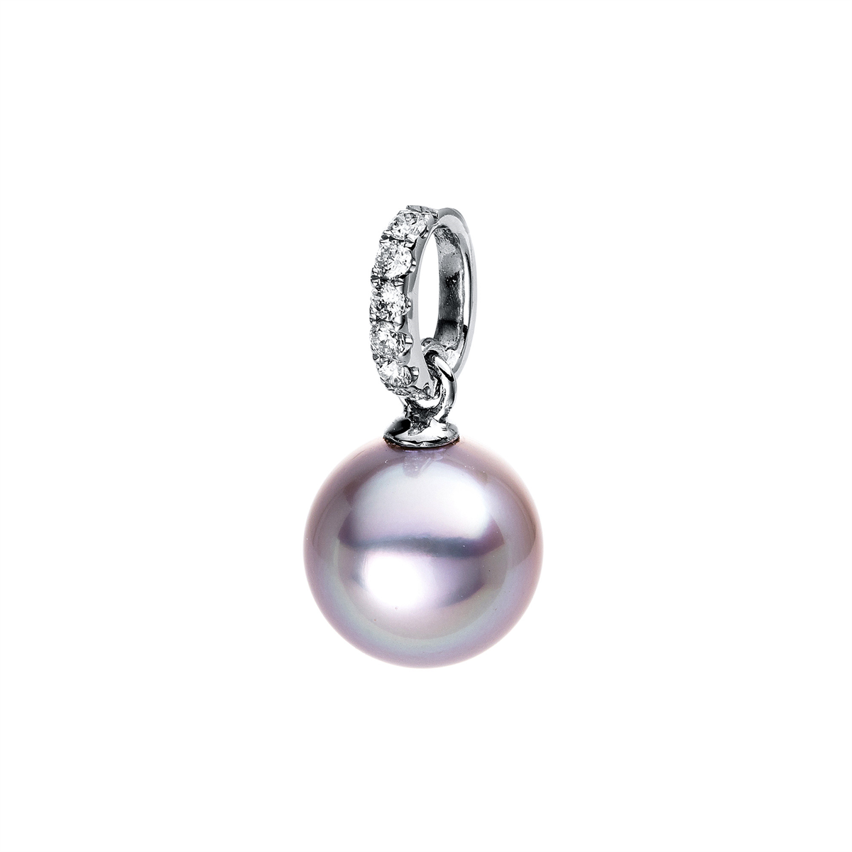 Anhänger  18kt Weißgold mit 0,13ct Diamanten