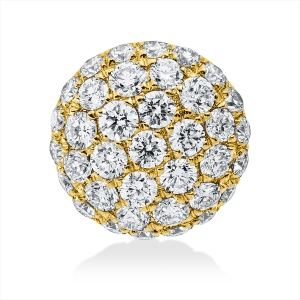 Pavé Anhänger  18kt Gelbgold mit 0,36ct Diamanten