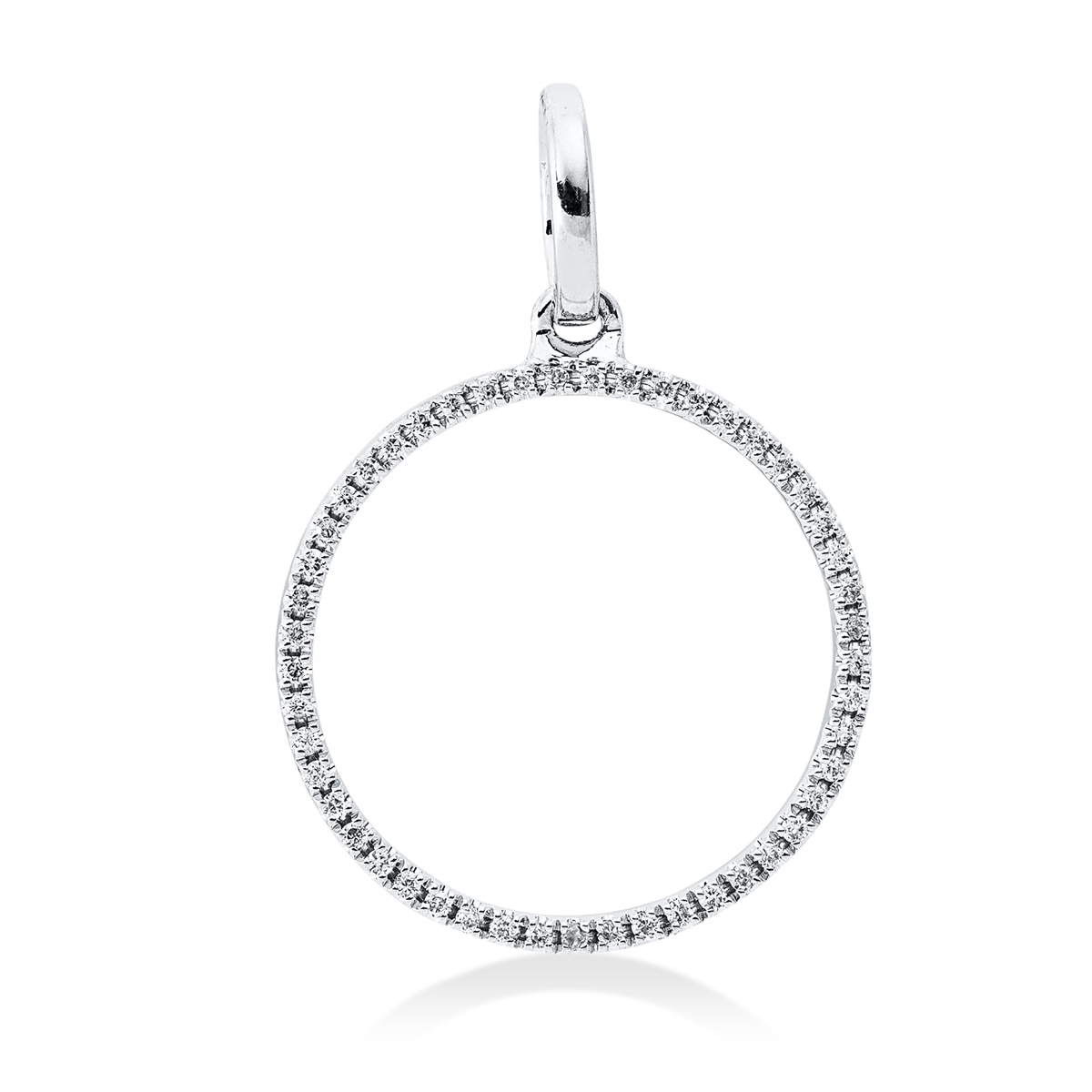 Anhänger 18 kt WG Kreis, mit Öse