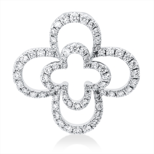 Anhänger 18 kt WG Blume/Blumen