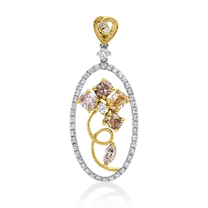 Anhänger 18 kt WG+GG+RG