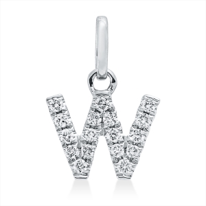 Anhänger 18 kt WG W, mit Öse