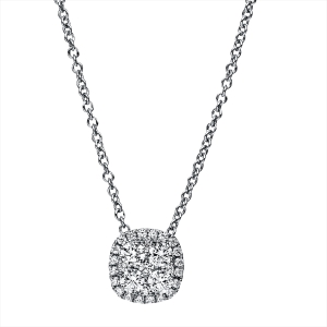 Collier 14 kt WG, mit ZÖ 40 cm