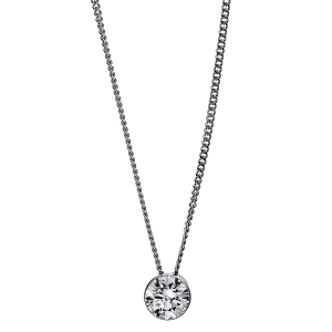 Solitaire Collier  14kt Weißgold mit 0,40ct Diamanten