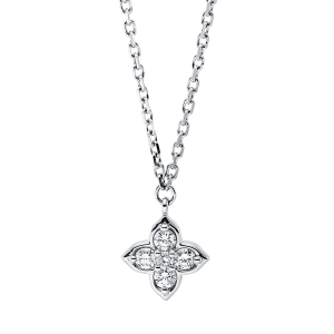 Collier 18 kt GG, mit ZÖ 41 cm + 43 cm