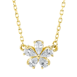 Collier 18 kt GG, mit ZÖ 40 cm