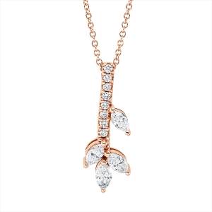 Collier 18 kt RG, mit ZÖ 40 cm