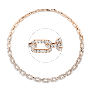 Collier 18 kt RG