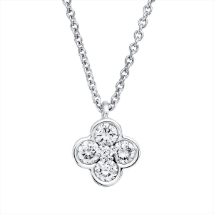 Collier 18 kt WG, mit Öse