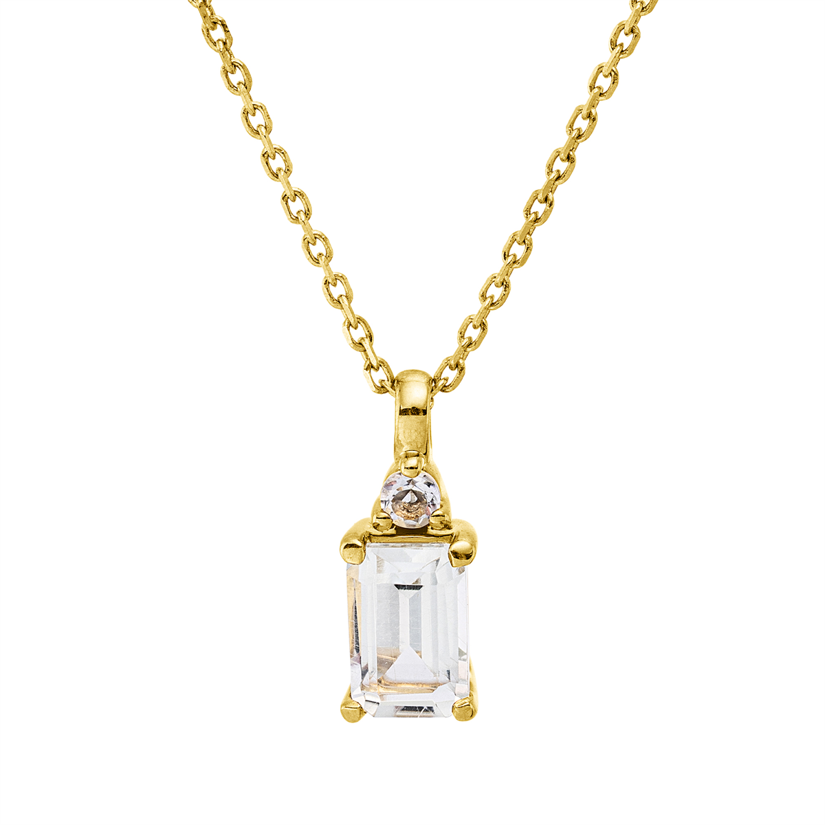 Collier 4er-Krappe 18 kt GG, mit ZÖ 42 cm