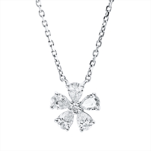 Collier 18 kt WG, mit ZÖ 40 cm