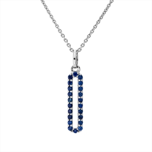 Collier 18 kt GG Oval, mit ZÖ 42 cm