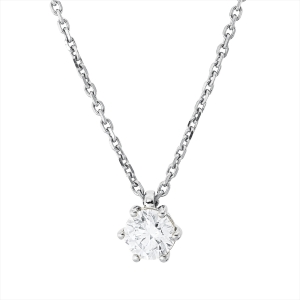 Solitaire Collier 6er-Krappe 18kt Gelbgold GIA2524295882, ZÖ 42 cm mit 0,70ct Diamanten