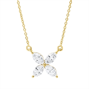 Collier 18 kt GG, mit ZÖ 40 cm + 42,5 cm