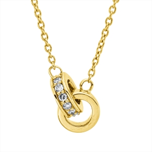 Collier 18 kt GG, mit ZÖ 40 cm + 42,5 cm