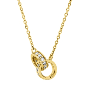Collier 18 kt GG, mit ZÖ 40 cm + 42,5 cm