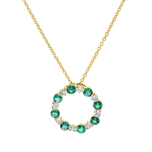 Collier 18 kt GG, mit ZÖ 40 cm + 43 cm