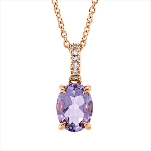 Collier 4er-Krappe 18 kt RG